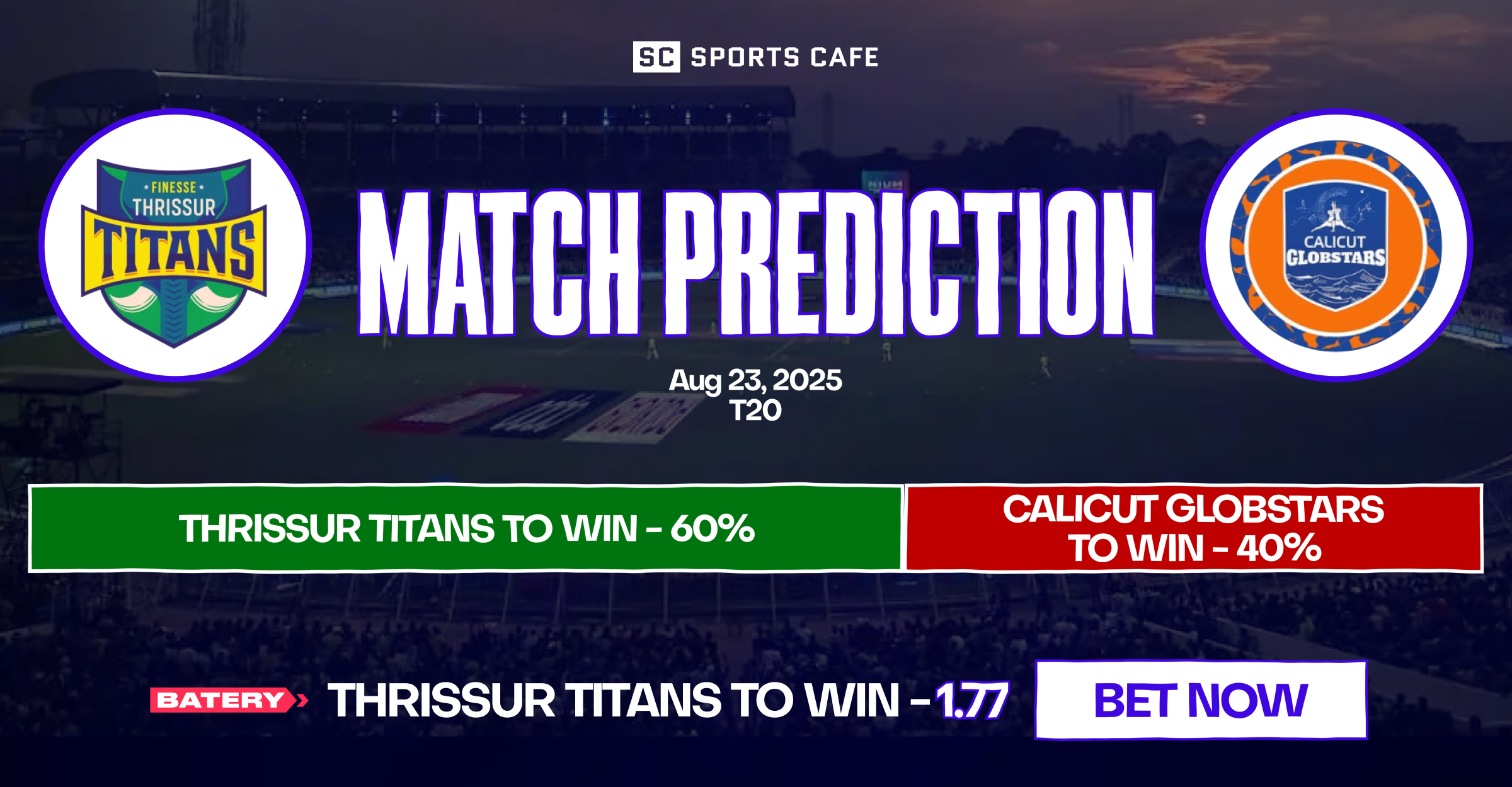 Thrissur Titans vs Calicut Globstars